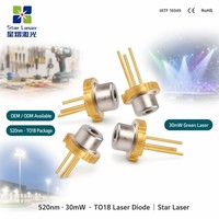 Original OSRAM PLT5 516FB Green Laser Diode 520nm 30mW TO-18 For Cordless Power Tool Positioning Guide Module