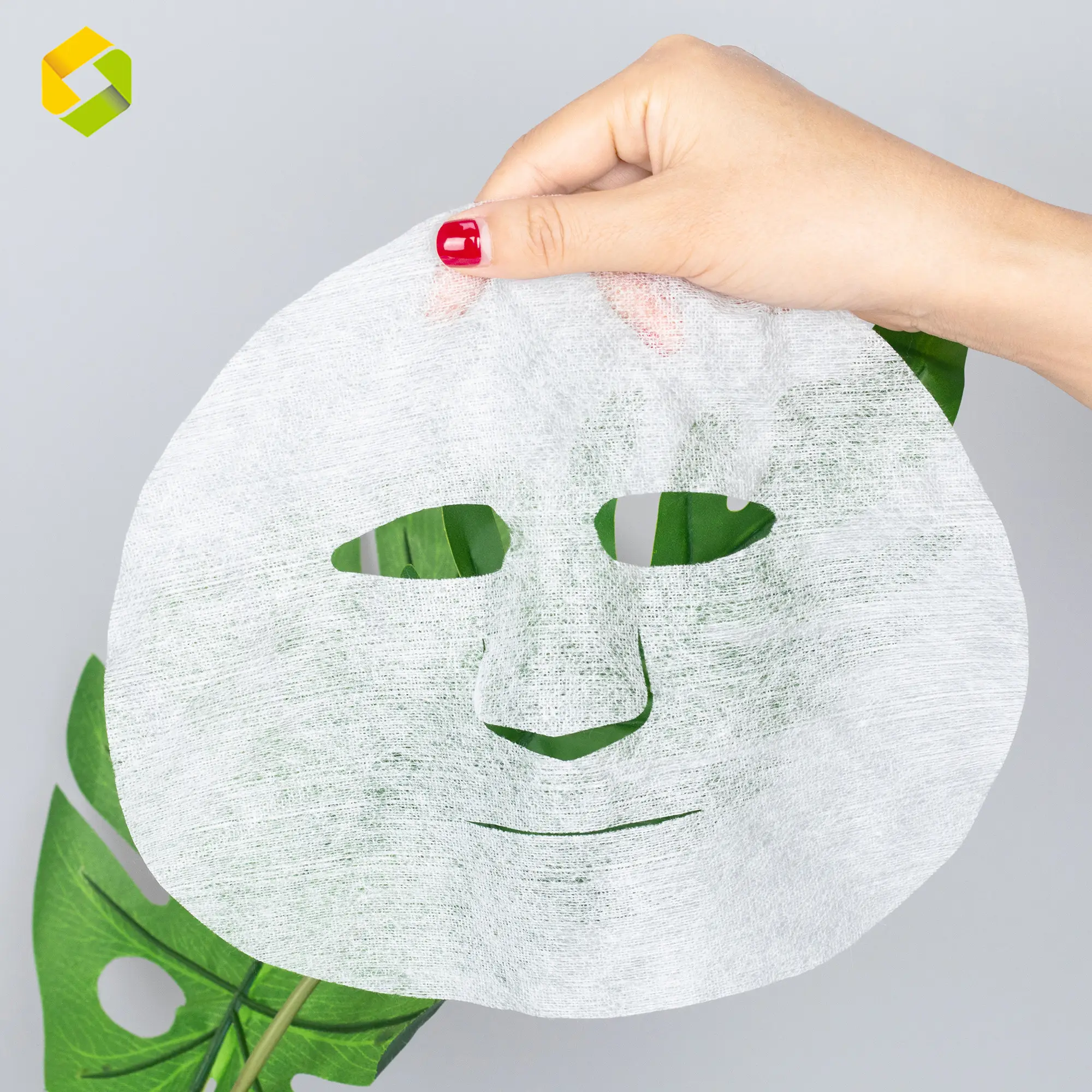 Groothandel Wegwerp Geweven Eco Vriendelijke Non Geweven Droog Gepersonaliseerde Non-woven Huidverzorging Facial Compressed Stof Gezichtsmasker Sheet