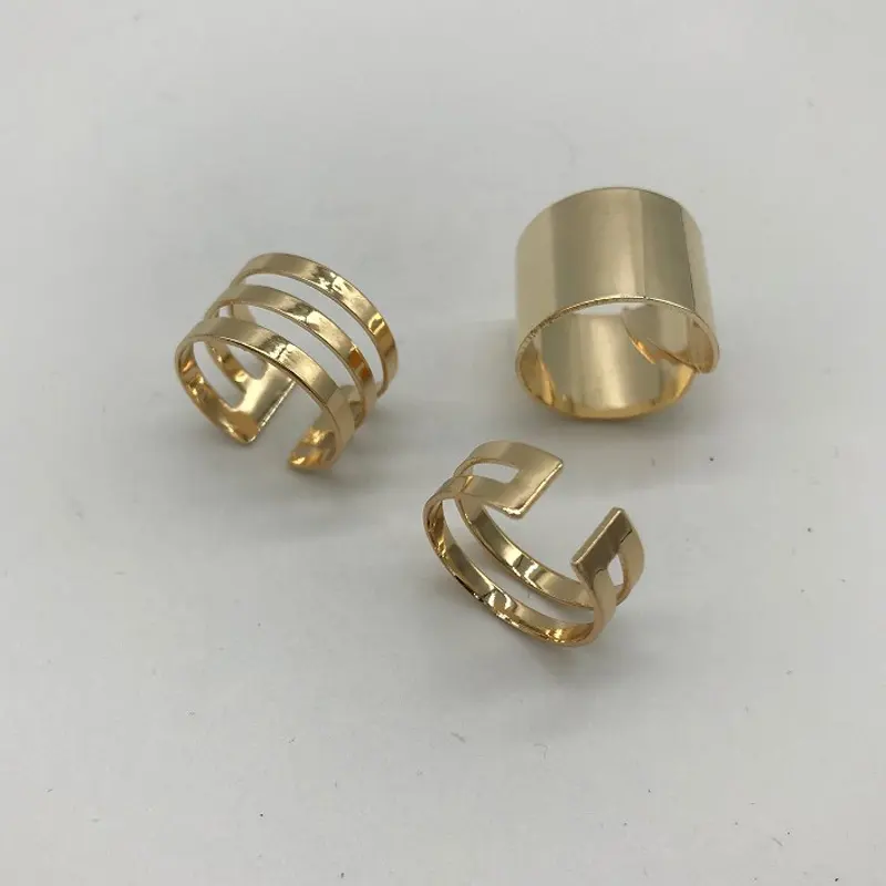 Set anello di donne anello impostazioni senza stones anello in oro set