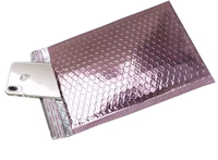 Enveloppe à bulles LH avec logo, sac postal à bulles en feuille métallique, enveloppe à bulles rembourrée avec des couleurs glamour