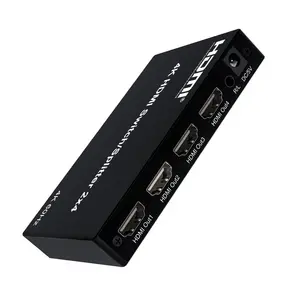 4K60HZ 2.0 HDMI switcher/splitter 2X4 with audio output 3.5mm Stereo or Toslink