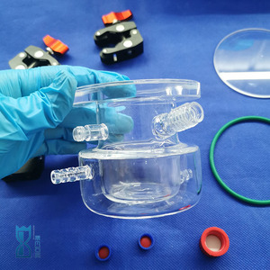 Thủy tinh thạch anh đôi tường Áo khoác ngâm tốt quang hóa UV photocatalytic lò phản ứng sản phẩm cao cấp trong thạch anh thể loại - Product Image 6