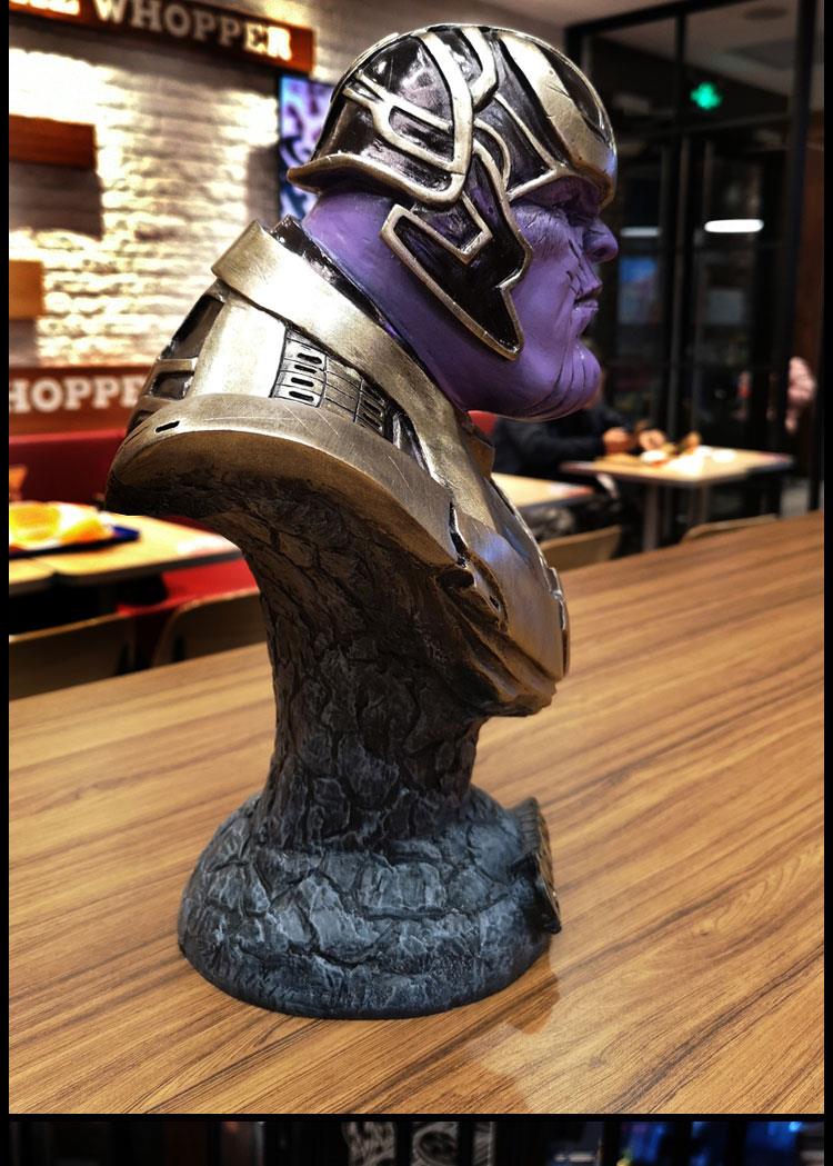 Life Size Thanos Action Figure Bust Sculpture - Marvel Resin