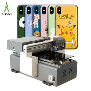 Imprimante de couverture de boîtier de téléphone portable 3D numérique A3 Machine d'impression UV à plat de petit format