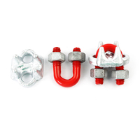 Industrial U Bolt Wire Rope Fastener Wire Rope Clip Standard 20mm Custom Wire Rope Grip Cable Clamp Hot Dip Galvaning Cable Clip