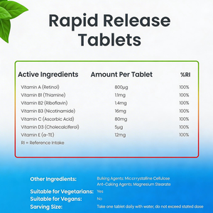 อาหารเสริมโออีเอ็ม สปอร์ต ซัพพลีเมนท์ส มัลติวิตามินและแร่ธาตุแบบแคปซูล 1000 มก. เม็ดมัลติวิตามินสำหรับผู้หญิงและผู้ชาย - Product Image 2