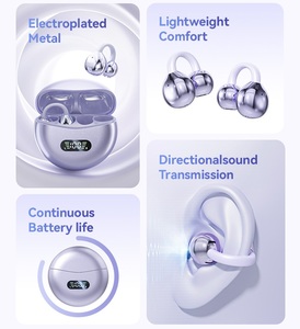 Auriculares Deportivos con Clip para la Oreja, Auriculares Estéreo HiFi, Pantalla LED Digital, Batería de Larga Duración, Auriculares Cómodos de Usar, Logotipo Personalizado - Product Image 3