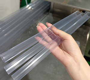 Profissional Duro Transparente Cilindro Tubo De Plástico Transparente Recipiente De Embalagem De Plástico Transparente Tampa Branca Processamento De Corte Personalizado - Product Image 2