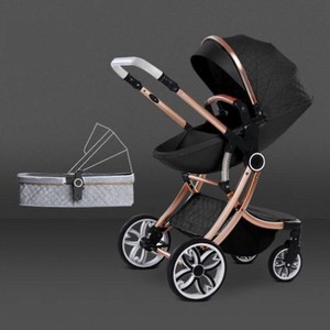 Ensemble pour poussette de bébé 2 en 1, design de luxe en Aluminium, coquille d'oeuf - Product Image 4