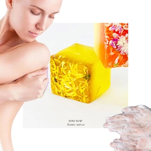 สบู่มะกะโรนีกลีบกุหลาบขนาดเล็กทำมือออร์แกนิกทำมือให้ความชุ่มชื้นผิวเพิ่มความสว่าง - Product Image 5