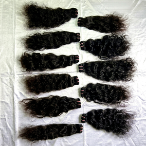 ผมแท้ธรรมชาติ 100% แบบตรงหยักศก สำหรับผู้หญิง คุณภาพสูง เกรด 11A มี 25 สี  แบบเย็บสองชั้น  ถักเปียได้โดยตรง - Product Image 1
