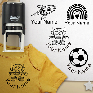 <span class=keywords><strong>Sello</strong></span> de Nombre Personalizado <span class=keywords><strong>para</strong></span> <span class=keywords><strong>Ropa</strong></span> de Niños, Deskmate R30 con Diseños de Dibujos Animados, <span class=keywords><strong>Sello</strong></span> de Tela Autoentintable Resistente al Lavado - Product Image 2