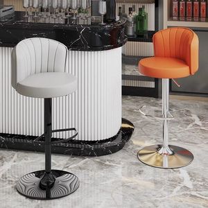 Taburete de Bar Yu Jie con Estructura Metálica, Giratorio 360 Grados, Uso Comercial - Product Image 2