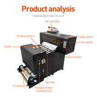 Factory Direct Fastjet 60Cm Ancho de impresión Dtf Kit para impresora de inyección de tinta de un solo paso Todo en uno para tela