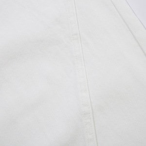 سكين منحني بلون واحد جينز دينم للرجال فضفاض تصميم الشارع العالي الأمريكية منتصف الخصر الساق واسعة الجينز السراويل العصرية للرجال - Product Image 4