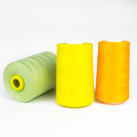 Multi Color 3 Strand 100% Polyester Core Spun Texturized Yarn High Tenacity Yarn Dyed Ring Spun Standard Twist Knitted Sewing