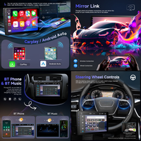 Lecteur MP5 pour voiture Podofo 2 Din 10'' avec CarPlay/Android Auto sans fil, autoradio avec écran tactile IPS, stéréo de voiture BT, OEM, vente en gros d'usine