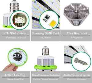 ผู้ผลิตจากจีนหลอดไฟหน้า <span class=keywords><strong>LED</strong></span> 12โวลต์ E26/E40ขนาด40วัตต์ใช้แทนเมทัลฮาไลด์และเอชพีเอส - Product Image 5