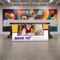 Impresora de Inyección de Tinta de Alta Velocidad Directa de Fábrica, 4 Cabezales, Tinta Eco Solvente, para Pancartas Flexibles y Etiquetas, 3200 mm de Ancho
