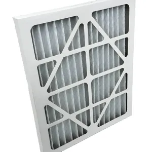 Suministro de buena calidad G4 Filtro de aire de cartón plisado Aire acondicionado Filtración de purificación de aire