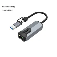 Adaptador Ethernet USB C Gigabit Externo de 5Gbps y 2.5Gbps, Triple Velocidad, para Laptop, Internet Estable de Alta Velocidad, Juegos, Streaming, Edición de Video