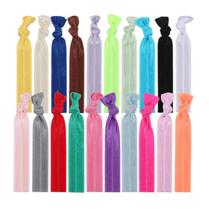 Attaches pour cheveux élastiques de couleur unie, pour un usage quotidien, style décontracté unisexe, bonne élasticité - Product Image 1