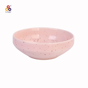 Glassa nordica di colore rosa Set di <span class=keywords><strong>12</strong></span> <span class=keywords><strong>pezzi</strong></span> di <span class=keywords><strong>piatti</strong></span> in porcellana ceramica cinese Set piatto di Pasta con flangia diritta con sesamo - Product Image 4