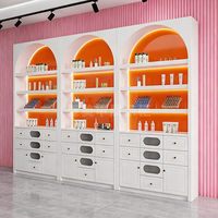 Présentoir de Cosmétiques Rotatif Autonome pour Salon de Beauté, Soins de la Peau, Vernis à Ongles, Colle et Produits de Nail Art