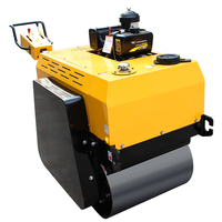 Compacteur vibrant à double tambour de 0,5 tonne entièrement hydraulique avec moteur EPA, pompe hydraulique Huade et moteur Changchai