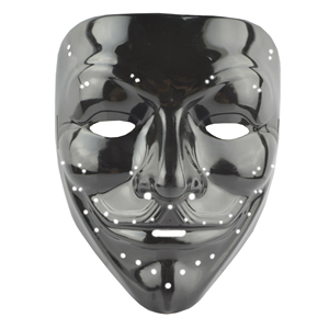 Masque V noir lumineux à rayons froids avec trous, effet sanglant terrifiant - Product Image 1