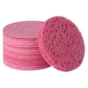 Custom Round Facial Natural Compressed Makeup Remover Compressed Cellulose Disposable Sponge Black for Face Cleansing - Product Image 1