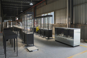 Vitrine de boutique de luxe avec lumière LED Cabinet Diamond Jewelry Wall Display for Shop Interior Design Fitting - Product Image 6