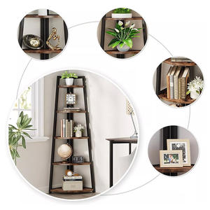 رف زهور قابل للطي متعدد الطبقات للمطبخ والشرفة، يثبت على الأرض بدون ثقب، متوفر للشحن الفوري - Product Image 2