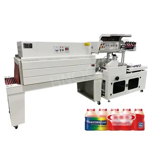 Sealer HNOC Heat Seal Induction Bottle Pack Wrapping Machine Automatic L-Type Sealer And Shrink Tunnel