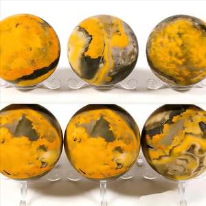 Оптовые высококачественные натуральные шары из яшмы «пчелка» - Product Image 5