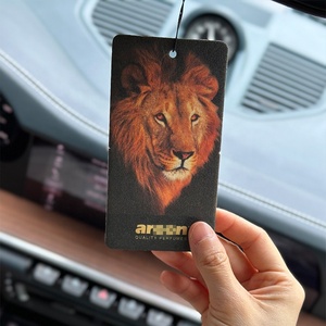 Deodorante per auto in carta personalizzata a lunga durata <span class=keywords><strong>profumo</strong></span> fresco pantera nera Design profumi di lusso appeso deodorante <span class=keywords><strong>profumo</strong></span> per auto - Product Image 3