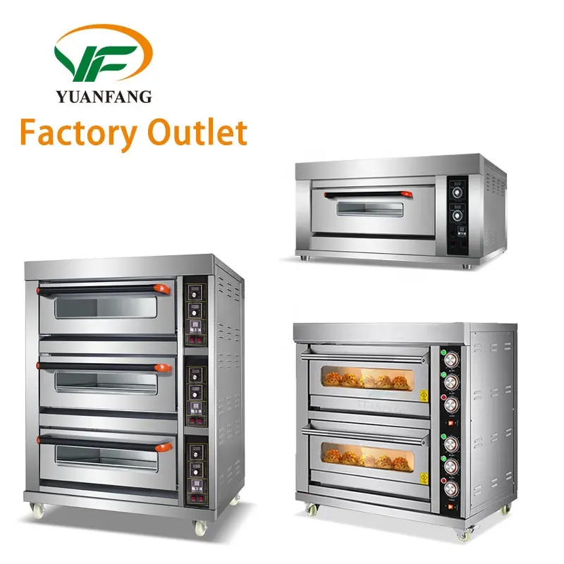 Salida de fábrica, horno eléctrico comercial para pasteles, pan, pizza, equipo de panadería, horno industrial para hornear, hornos de 5 bandejas