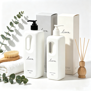 Récipients de distribution rechargeables 1 <span class=keywords><strong>litre</strong></span> 32 onces Bouteilles vides à pompe pour shampooing gel liquide pour cheveux - Product Image 1