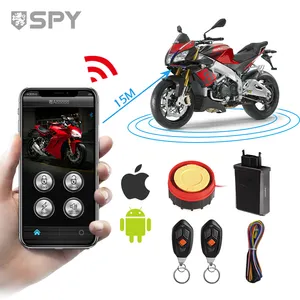 SPY 9V Kunci Cakram Anti Maling Sepeda Motor, Kunci Alarm Keamanan Remote Start Sepeda Motor Keamanan Satu Arah Universal