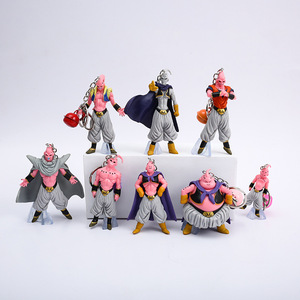 8 unids/set 8CM dragón Majin <span class=keywords><strong>Buu</strong></span> bola dibujos animados Anime PVC figura llavero recoger DBZ japonés De figura - Product Image 1