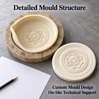 Moulure de plafond en résine Tietuo + noyau en élastomère PU C258-G3, texture fine, partenaire de moules longue durée, service de réparation de moules