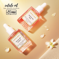 SAGALAGA Huile pour cuticules carrée OEM sous marque privée 15ml, flacon compte-gouttes, parfum fruité, vitamine E, soin des ongles, vente en gros pour salons et détaillants
