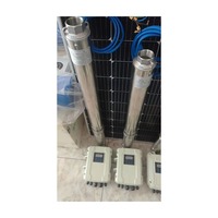 Pompa Submersible Air Dalam Bertenaga Surya 3 Inci dengan Motor DC Brushless Stainless Steel, Pengontrol MPPT Efisiensi Tinggi, OEM