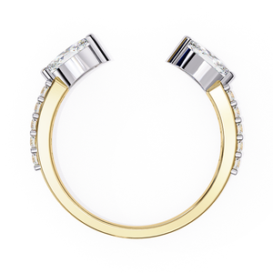 Anillo de Oro con Diamantes Elegante para Mujer, Diseño Minimalista, Acabado Liso y Brillante, Joyería para Uso Diario, Regalo - Product Image 2