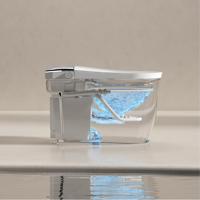 Toilette intelligente moderne de luxe avec chauffage électrique, bidet automatique, lavage cyclonique, fixation au sol pour salle de bain