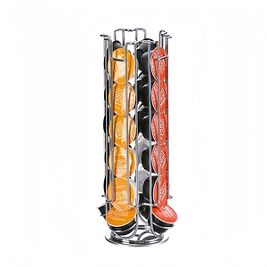 Porte-capsules de café <span class=keywords><strong>Dolce</strong></span> <span class=keywords><strong>Gusto</strong></span>, 24 pièces 360 °   Organisateur rotatif en fer – Présentoir et support de rangement dédiés pour machine à café domestique - Product Image 5