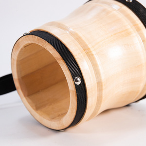 Bongo en bois en gros avec baguette, batterie de percussion en peau de mouton – Excellent choix pour adultes, enfants et débutants - Product Image 3