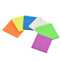 S3002 76x76mm Transparent magnétique PET matériel bloc-notes bloc-notes auto-adhésif carré Note autocollante pour l'école bureau grand cadeau