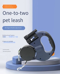 Correa Retráctil para Perros de Doble Cabezal, Correa Automática para Mascotas, Correa Dos en Uno de 3 Metros para Pasear a tus Mascotas, Luces LED, Estampados - Product Image 5