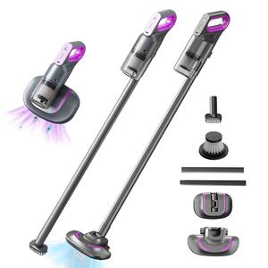Aspiradora Inalámbrica Automática 0728 para el Hogar, 3 en 1, Eliminador de Ácaros Portátil con Batería Recargable - Product Image 4